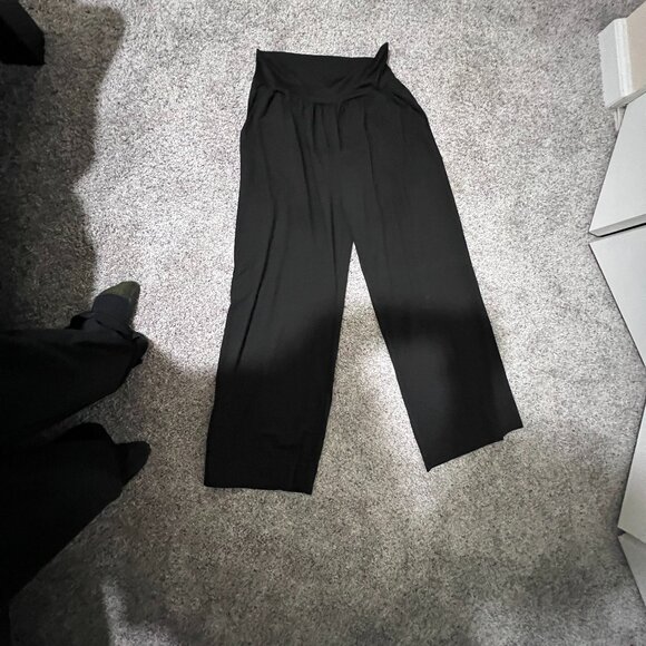 UEU Black Palazzo Pants with Pockets Size XL - Picture 1 of 5